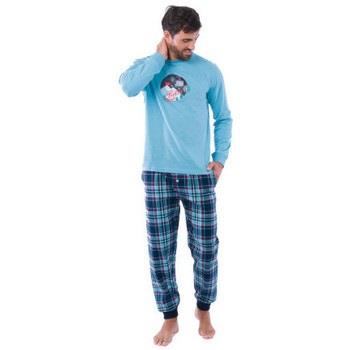 Pyjamas / Chemises de nuit Achile Pyjama long en pur coton et bas en f...