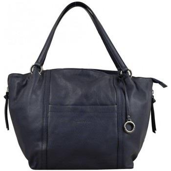 Cabas Patrick Blanc Sac cuir forme petit cabas 100134 - Bleu