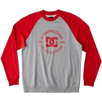 Sweat-shirt DC Shoes - Sweat col rond - gris et rouge