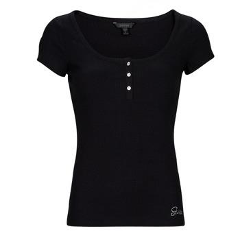 T-shirt Guess ES SS KARLEE JEWEL BTN HENLEY