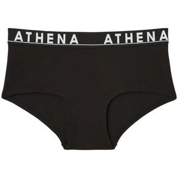 Shorties &amp; boxers Athena Boxer Femme Coton EASY COLOR Noir