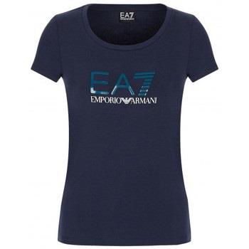 Debardeur Emporio Armani EA7 Tee-shirt femme ARMANI EA7 bleu marine - ...