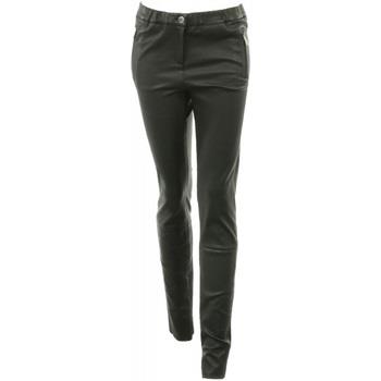 Pantalon Oakwood Pantalon en cuir STRETCH Celeste ref 50439 Noir