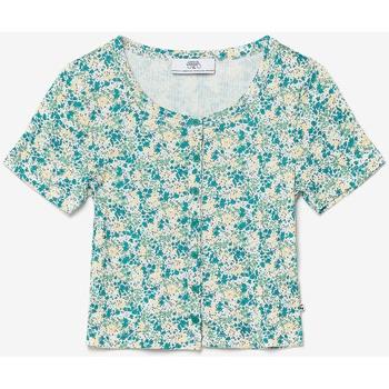 T-shirt enfant Le Temps des Cerises Top yzygi à motif floral vert