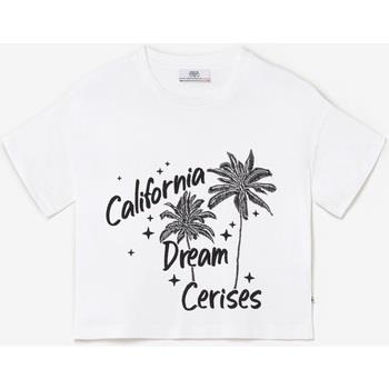 T-shirt enfant Le Temps des Cerises T-shirt palmigi blanc