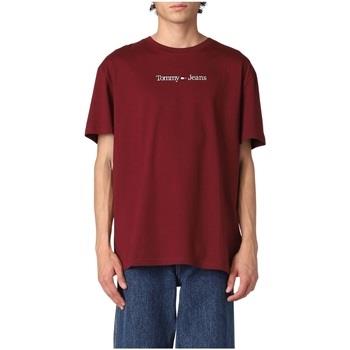 T-shirt Tommy Jeans T Shirt Ref 58309 VLP Bordeaux