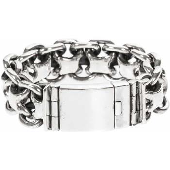 Bracelets Orusbijoux Gourmette Homme Bracelet Argent Rock Grand Modèle