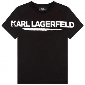 T-shirt enfant Karl Lagerfeld Tee shirt junior noir Z25336/09B