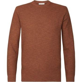 Sweat-shirt Profuomo Pull Garment Dye Bordeaux