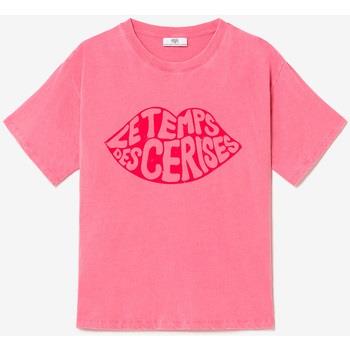 T-shirt Le Temps des Cerises T-shirt cassio rose délavé