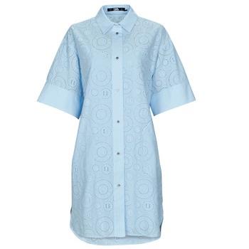 Robe courte Karl Lagerfeld BRODERIE ANGLAISE SHIRTDRESS