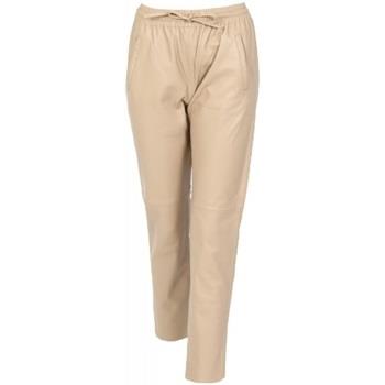 Pantalon Oakwood Pantalon jogpant en cuir Gift Ref 50426 Beige Fonce