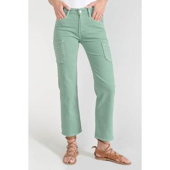 Jeans Le Temps des Cerises Precieux taille haute 7/8ème jeans vert d'e...