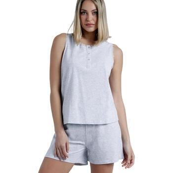 Pyjamas / Chemises de nuit Admas Pyjama short débardeur Romantic Grey