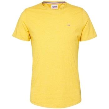 T-shirt Tommy Jeans T Shirt homme Ref 59565 ZGQ Jaune