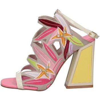 Sandales Exé Shoes Exe' Dominic 540 Sandales Femme Jaune rose multicol...