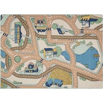 Tapis Rugsx TAPIS REBEL ROADS Playtime 32 Petite ville, 95x133 cm