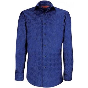 Chemise Andrew Mc Allister chemise cintree tissu a motifs flower bleu