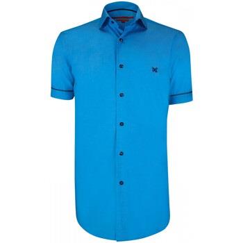 Chemise Andrew Mc Allister chemisette mode cintree island bleu