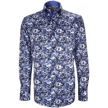 Chemise Emporio Balzani chemise mode cintree a coudieres ugo bleu