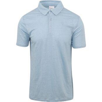 T-shirt Knowledge Cotton Apparel Polo De Lin Bleu Clair