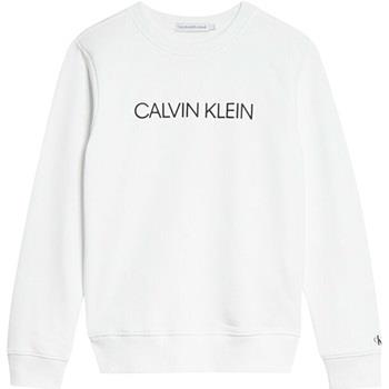 Pull enfant Calvin Klein Jeans Sweat coton col rond droit