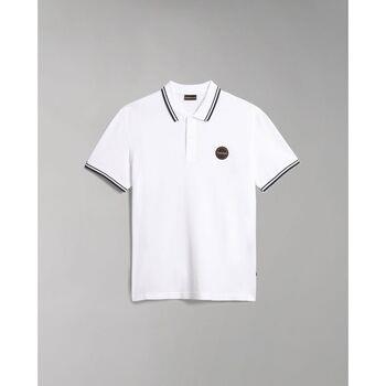 T-shirt Napapijri E-MACAS NP0A4H5Z-002 BRIGHT WHITE