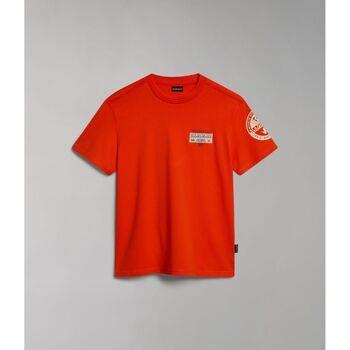 T-shirt Napapijri S-AMUNDSEN NP0A4H6B-R05 CHERRY RED