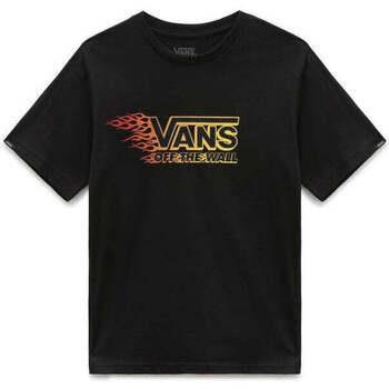 T-shirt enfant Vans T-Shirt BY Metallic Flame Ss Black - Kids