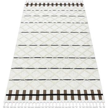 Tapis Rugsx Tapis SEVILLA Y611A treillis, diamants marron / 80x150 cm