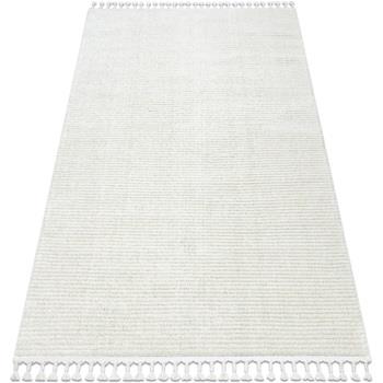 Tapis Rugsx Tapis SEVILLA PC00B rayures blanc Franges berbère 140x190 ...