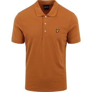 T-shirt Lyle And Scott Polo Orange Plain