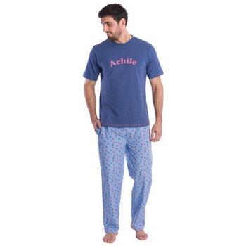 Pyjamas / Chemises de nuit Achile Pyjama long en pur coton " et sa ban...