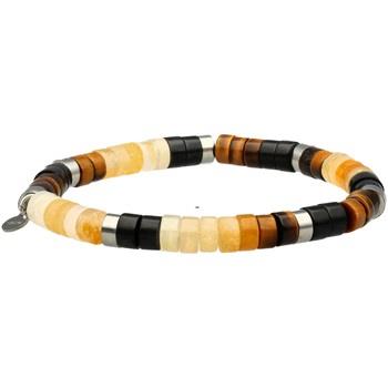 Bracelets Sixtystones Bracelet Perles Heishi Oeil Tigre-Medium-18cm