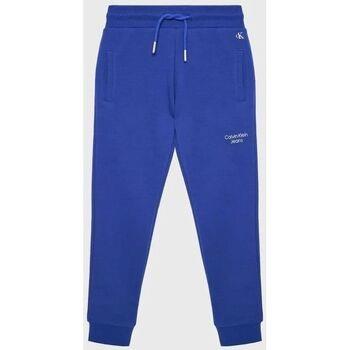 Pantalon enfant Calvin Klein Jeans IB0IB01282 STACK LOGO-C66 ULTRA BLU...