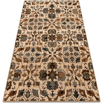 Tapis Rugsx Tapis en laine OMEGA AMALFI fleurs sépia 200x300 cm