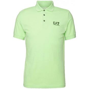 T-shirt Ea7 Emporio Armani Polo EA7 8NPF04 PJM5Z Uomo Verde Fluo