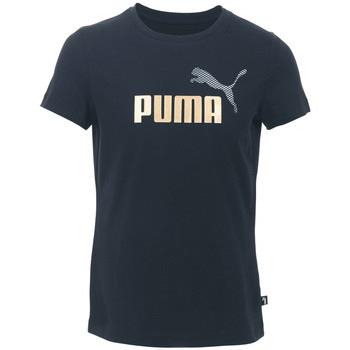 T-shirt enfant Puma TEE SHIRT G ESS+ MAID GRAF - Noir - 140