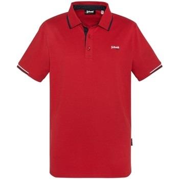 T-shirt Schott Polo Homme Ref 56519 Rouge
