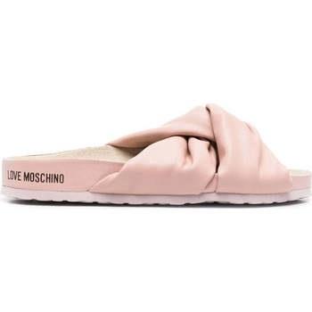 Mules Love Moschino nude casual part-open mule