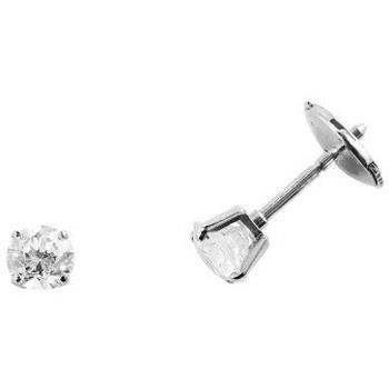 Boucles oreilles Brillaxis Boucles d'oreilles femme or blanc diamant