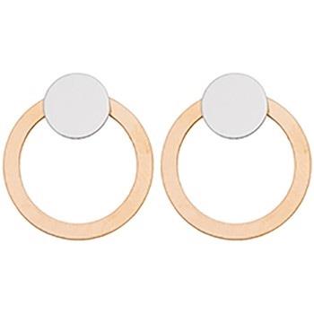 Boucles oreilles Brillaxis Boucles d'oreilles cercle bicolore