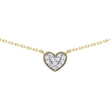 Collier Brillaxis Collier or jaune 18 carats coeur oxydes