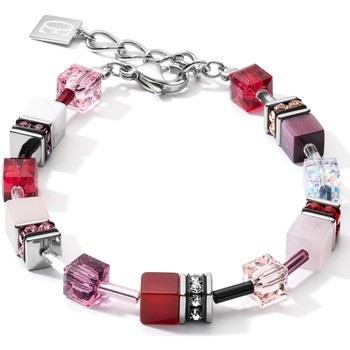 Bracelets Coeur De Lion Bracelet GeoCUBE rouge rose blanc