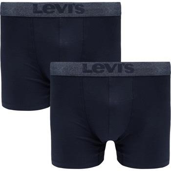 Caleçons Levis Boxer-shorts Brief Lot de 2 Marine Melange