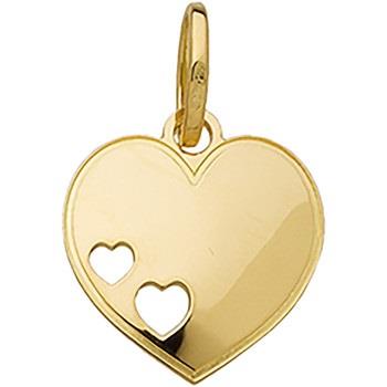 Pendentifs Brillaxis Pendentif coeur bombé et ajouré or