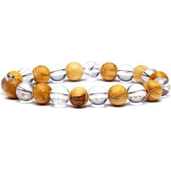 Bracelets Phoenix Import Bracelet élastique Cristal de roche et Palo S...