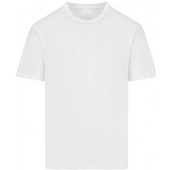 Debardeur EAX Tee shirt homme Armani blanc 3RZTCG ZJ3VZ 1100 - XS