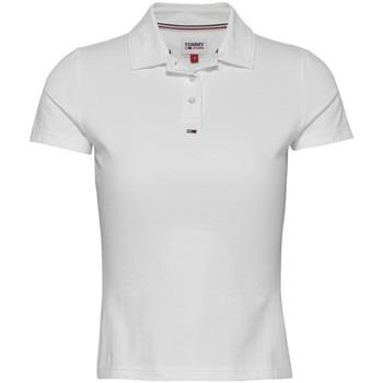 T-shirt Tommy Jeans Polo femme Tommy Hilfiger Ref 60372 YBR Blanc