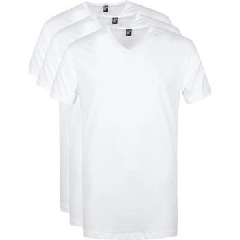 T-shirt Alan Red T-Shirt Vermont Col-V Blanc Lot de 3